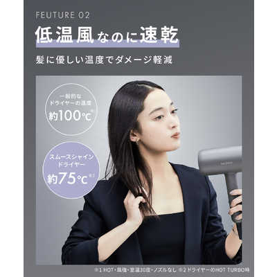 サロニア SALONIA スムースシャインドライヤー グレー SAL23209GR の