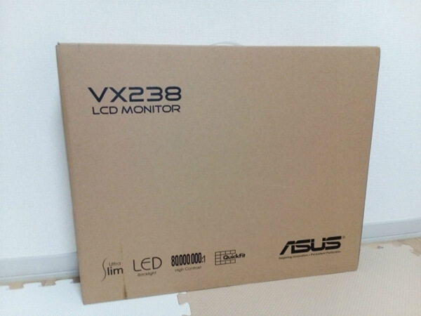 PS4用にゲーミングモニター「VX238h」を購入したので徹底的に開封