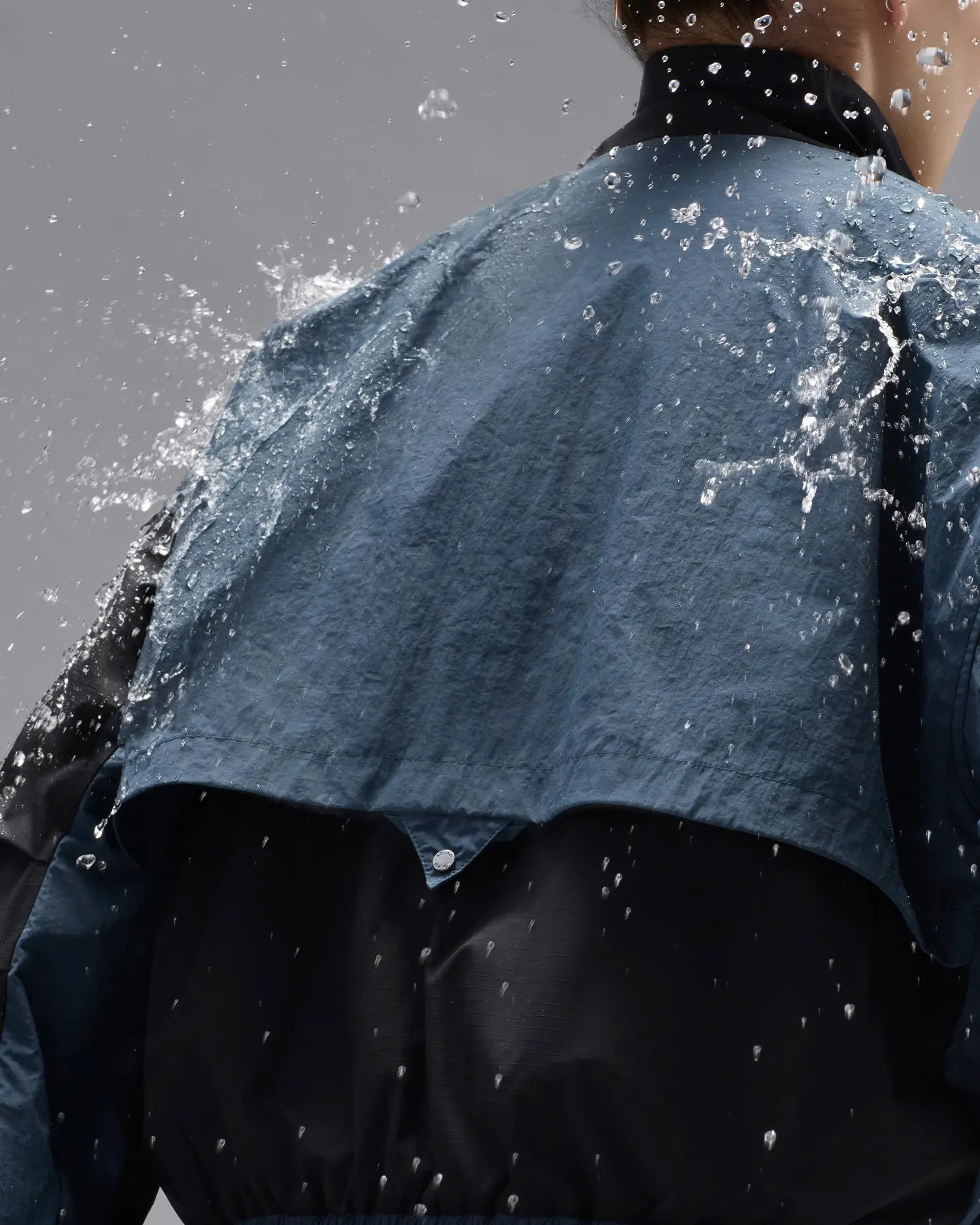 Shop Women's Cropped Track Jacket in Blue & Black | KOLAB