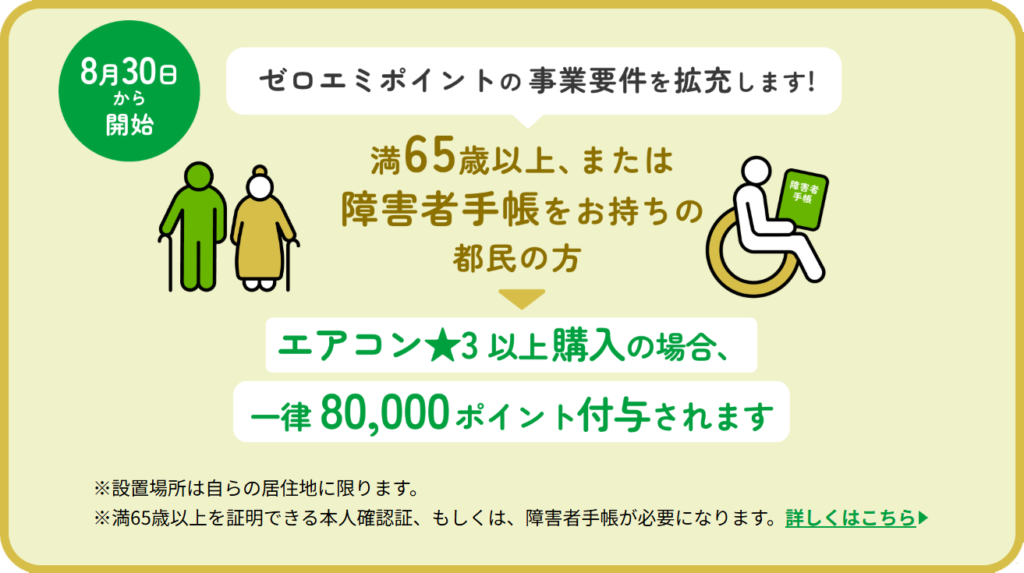 東京都 エアコン購入補助を拡充