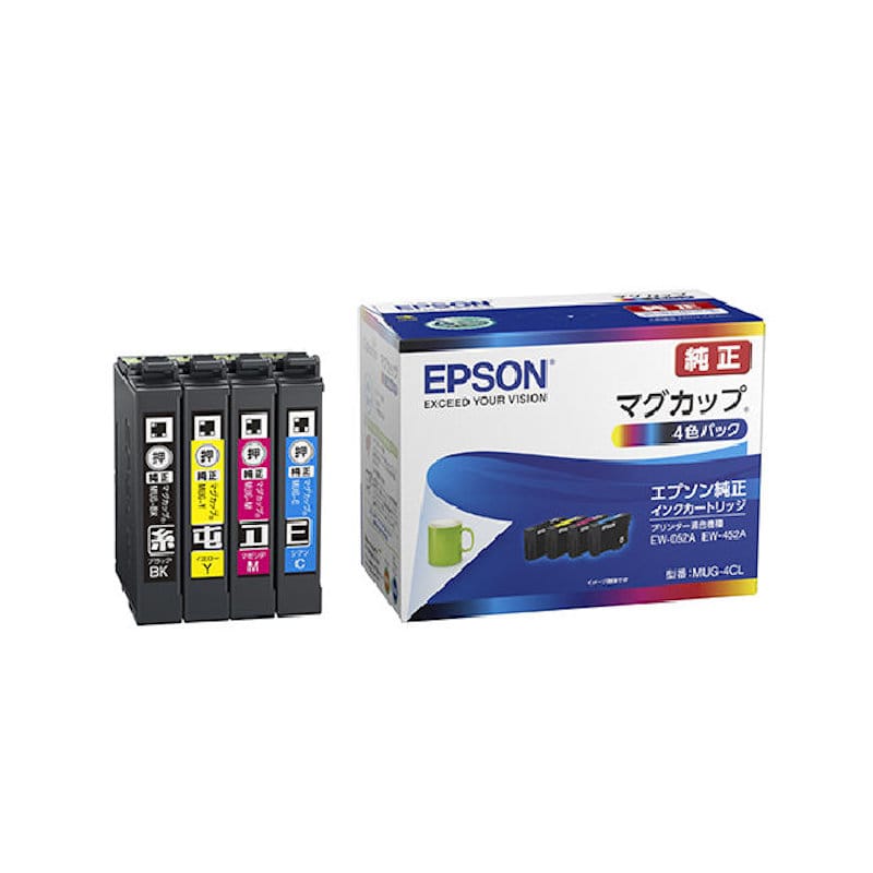 エプソン 純正インクカートリッジ マグカップ 4色パック MUG