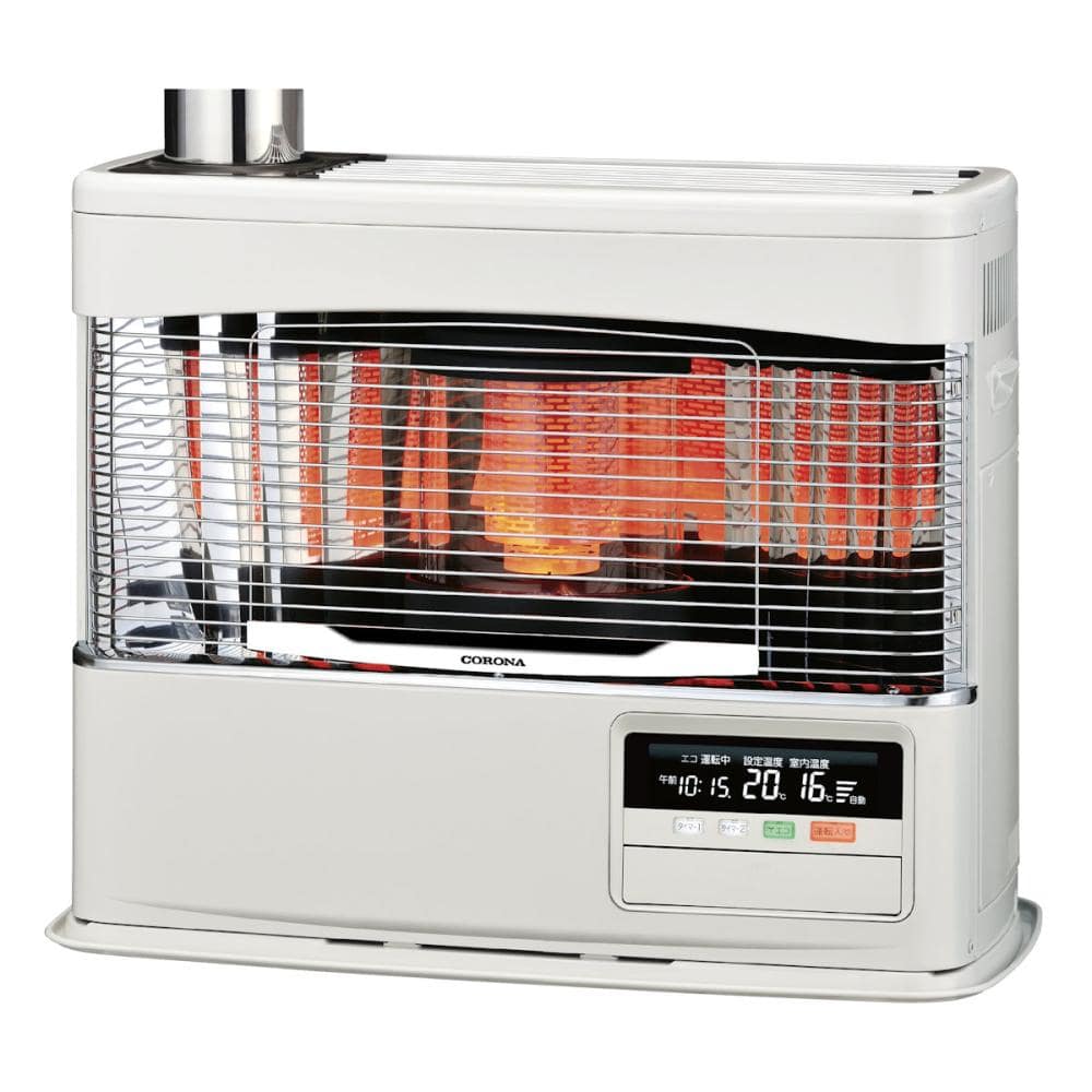 コロナ ポット式（煙突式）角型ストーブ 木造18畳 シャインゴールド