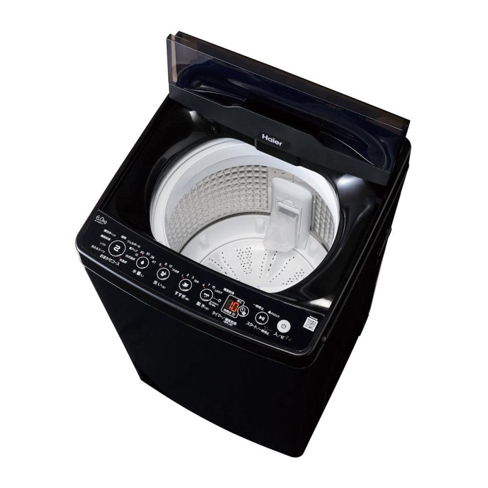 ハイアール 全自動洗濯機 6．0kg ブラック JW－HS61D（K