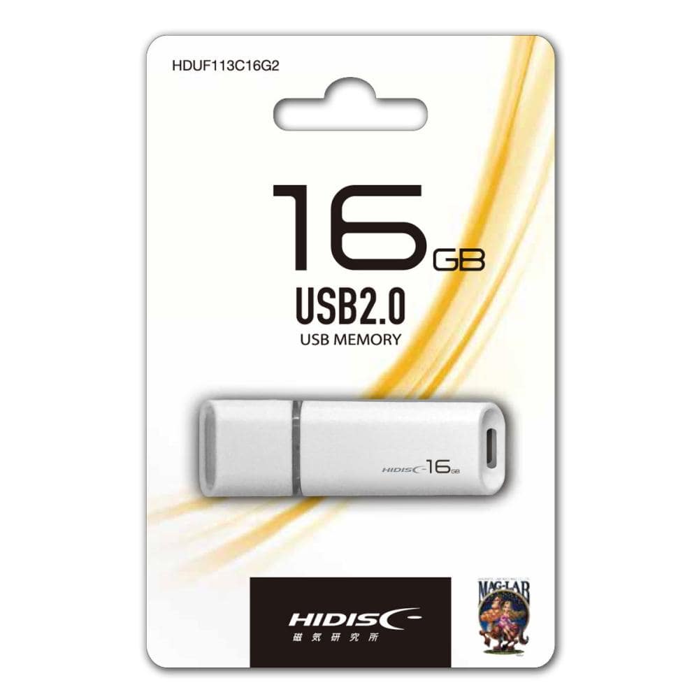 HIDISC キャップ式USBメモリ 16GB USB2．0 の通販