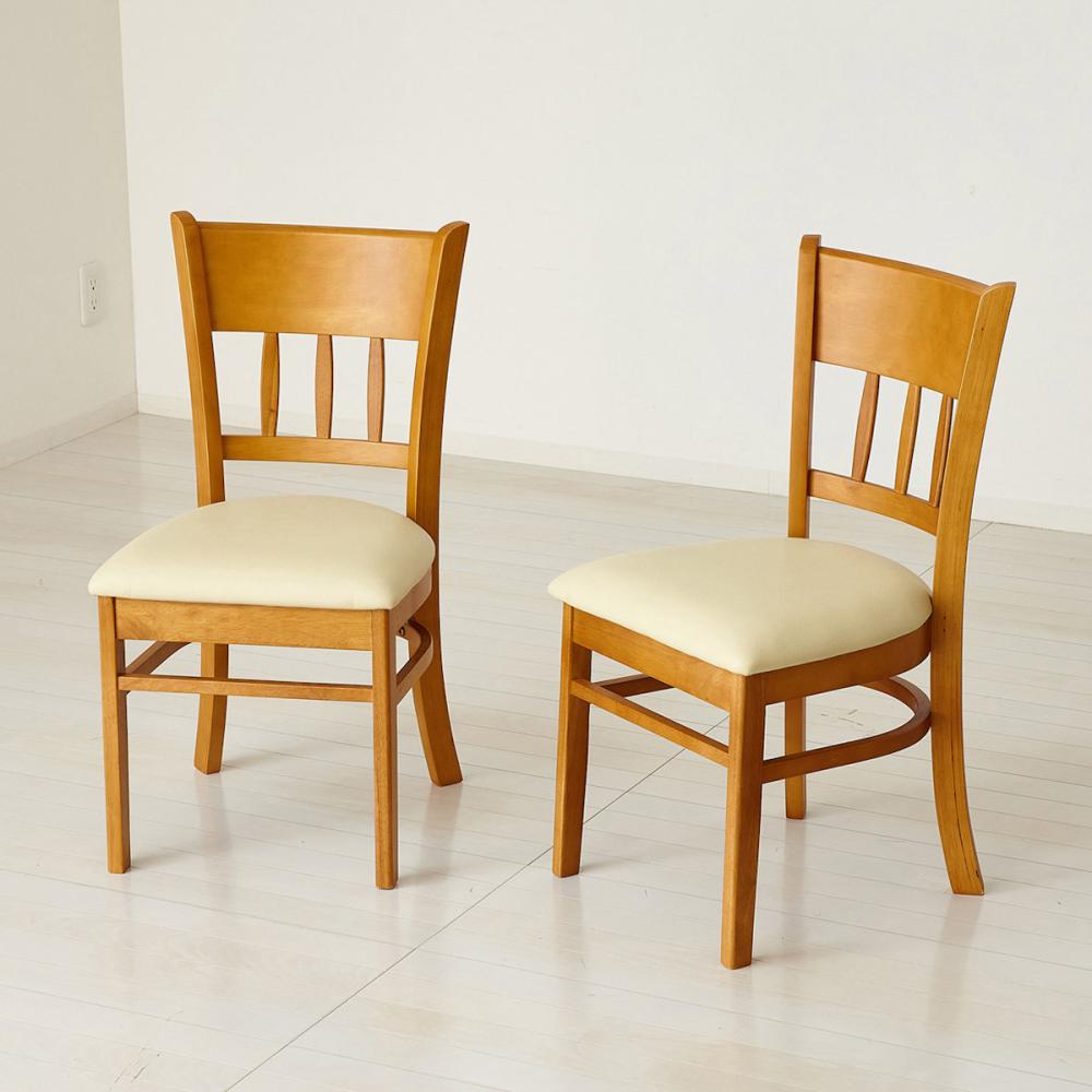 クロシオ ダイニングチェア― マーチ ニューブラウン 2脚組 の通販