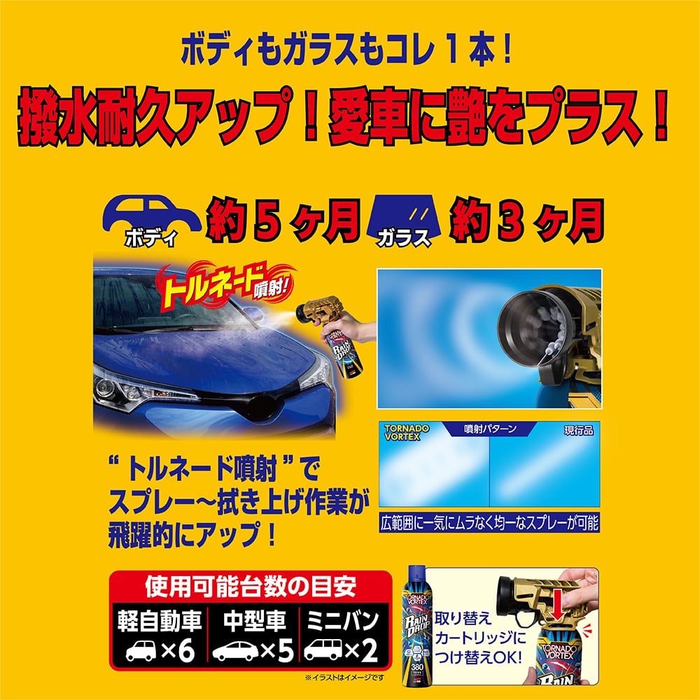ソフト99 レインドロップ トルネードヴォルテックス 300ml の