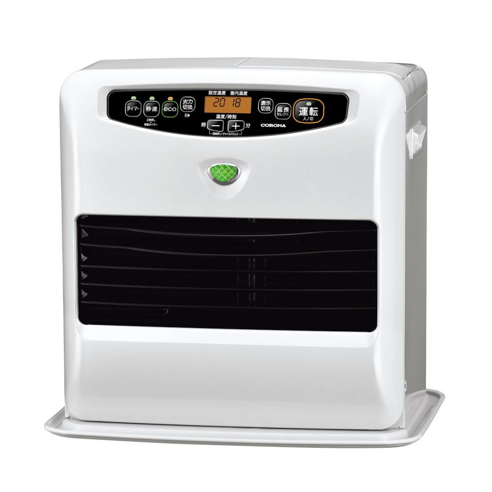 コロナ 石油ファンヒーター 木造10畳 パールホワイト KCF
