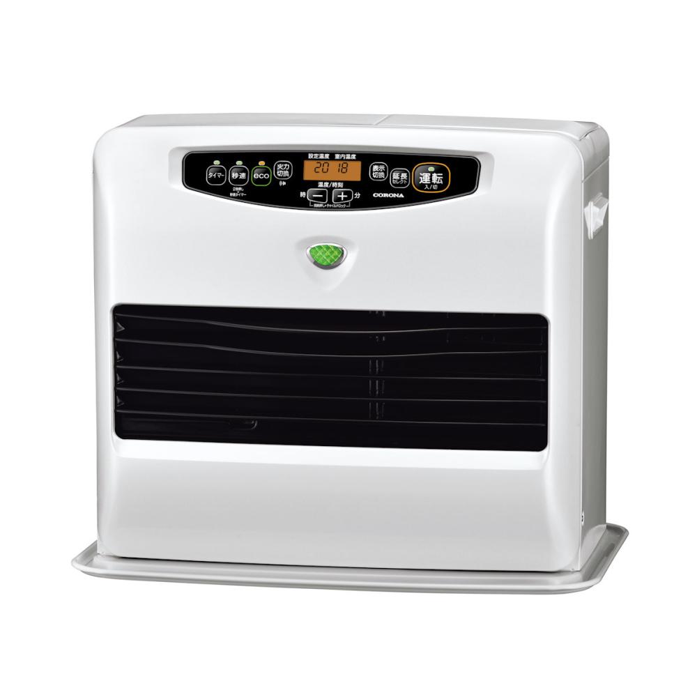 コロナ 石油ファンヒーター 木造15畳 パールホワイト KCF
