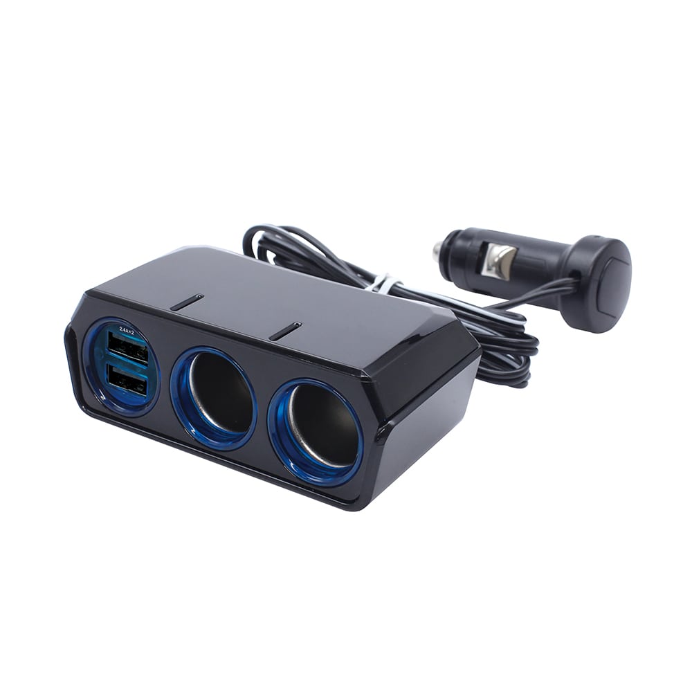 槌屋ヤック USBツインソケット 4．8A セパレート 12／24V