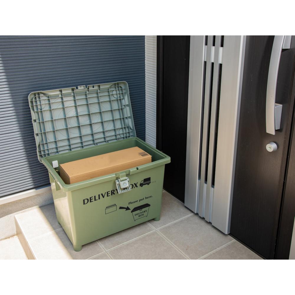 平和工業 デリバリーボックス（宅配ボックス） 70L カーキ の通販