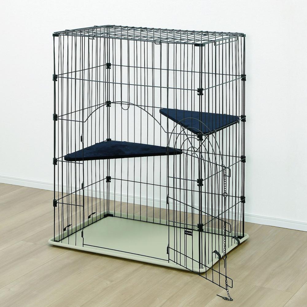 キャットケージ3段用 取り替え板 ブラック KO‐013TANA の