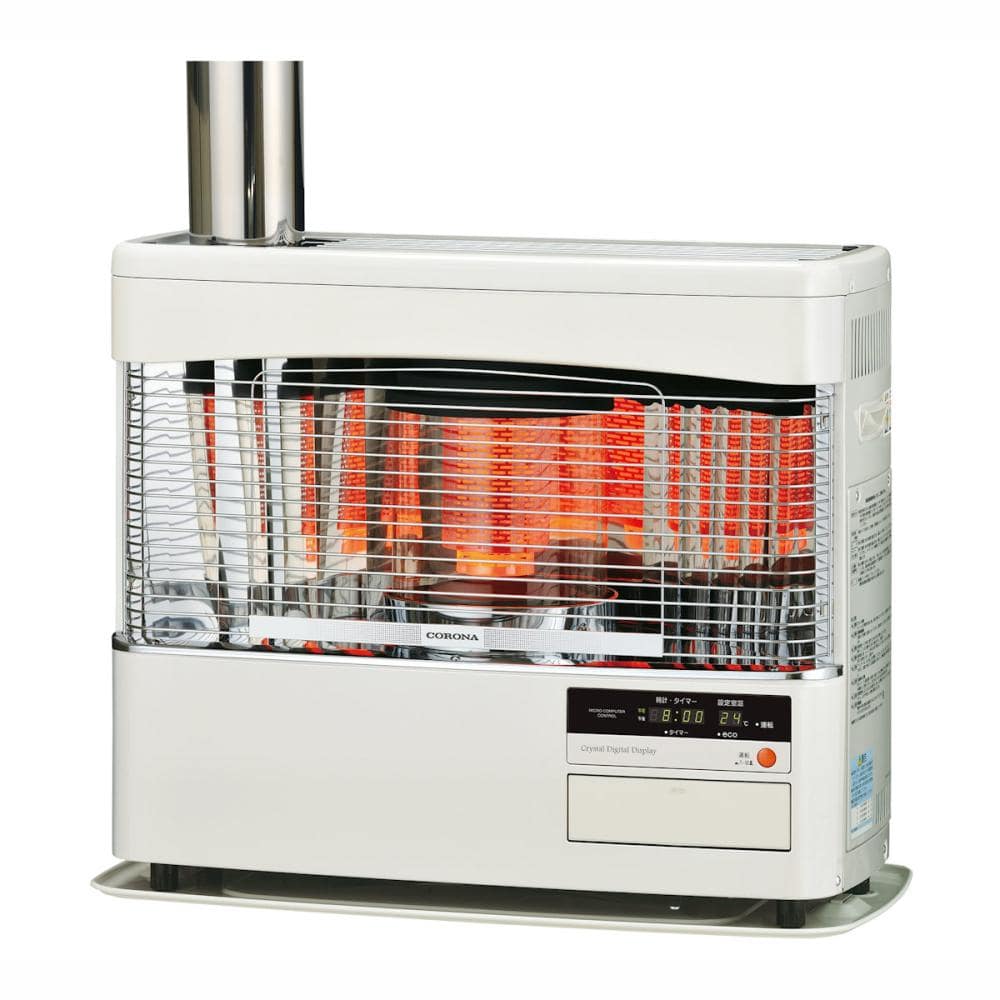 コロナ FF式輻射ストーブ 木造18畳 ホワイト FF－68BSR（W