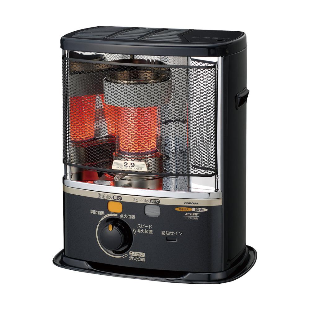 コロナ 反射型 石油ストーブ 木造8畳 ダークグレー SX