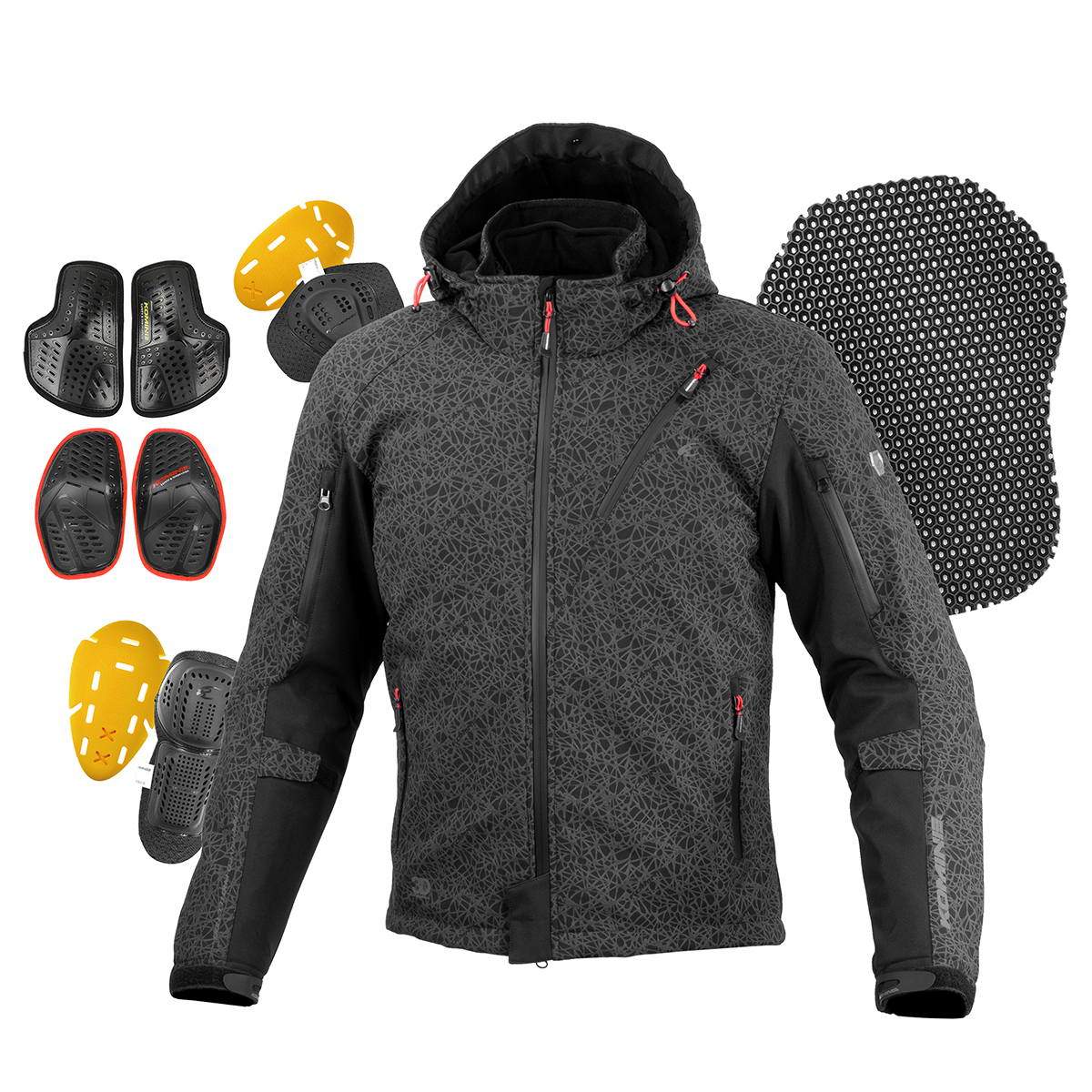 コミネ公式】JK-5793 プロテクトソフトシェルウィンターパーカ-イフ HR