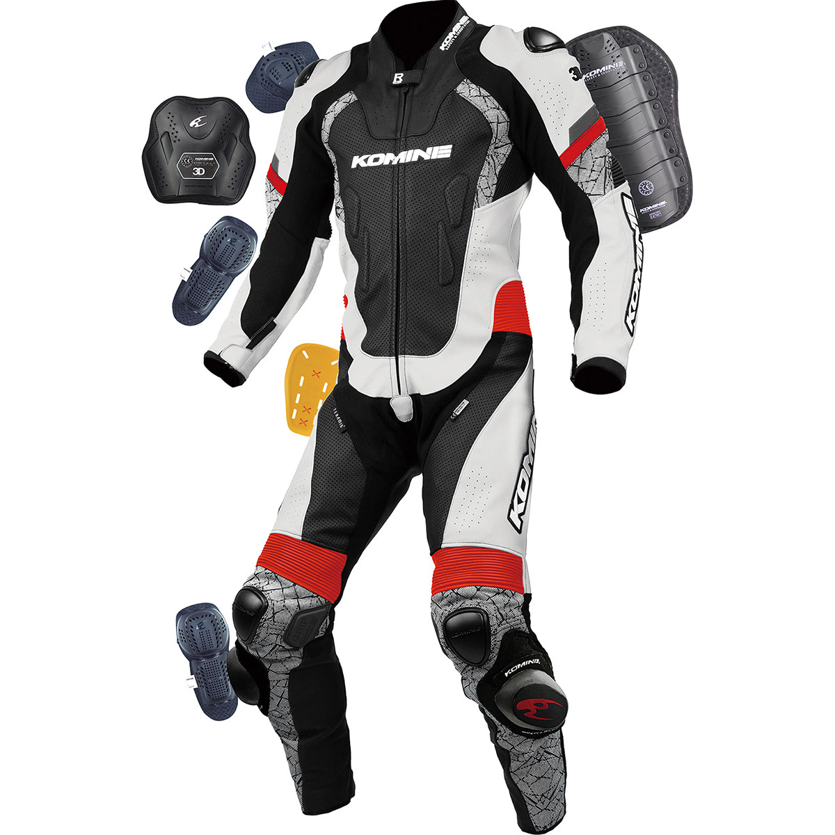 コミネ公式】S-52 レーシングレザースーツ | KOMINE | KOMINE Online Store