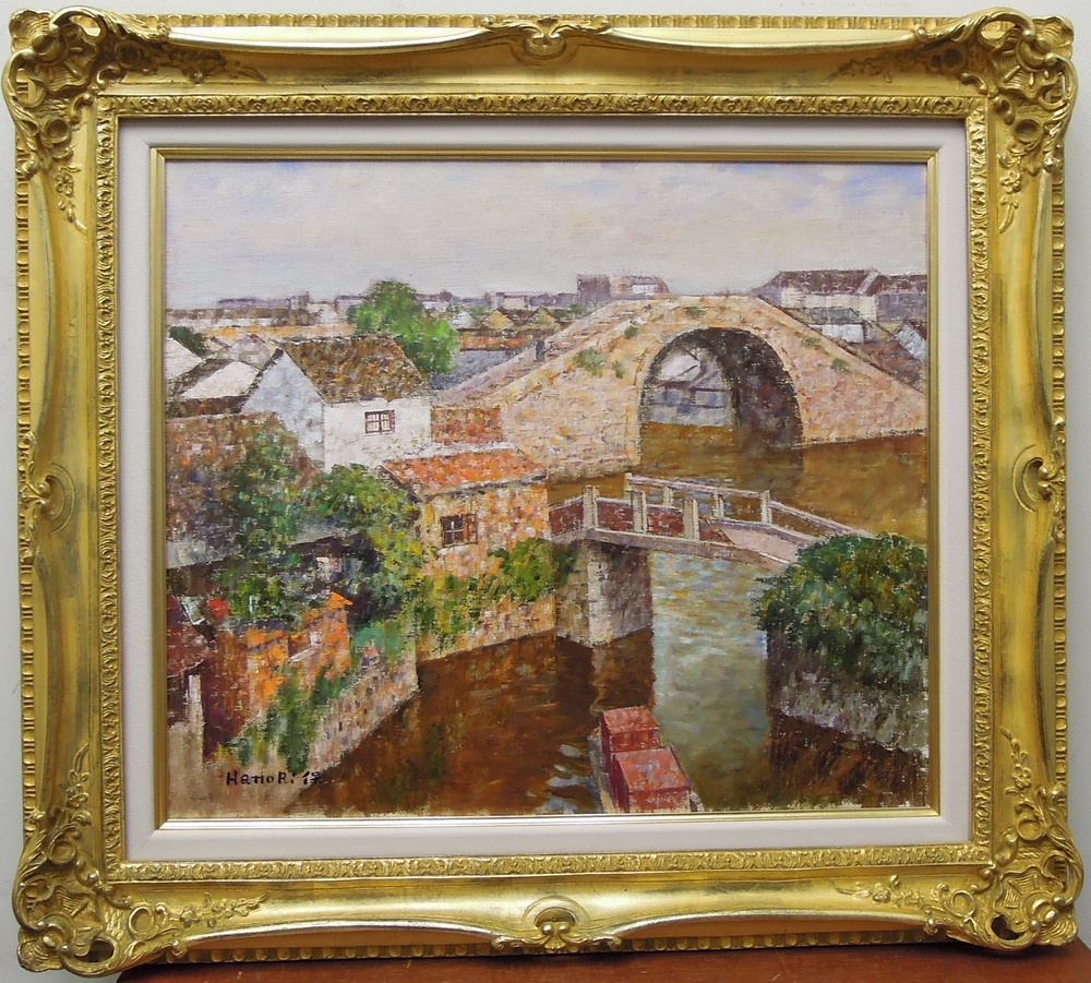 服部保 『蘇州の五月』 [古美術こもれび] 骨董,掛軸,絵画の買取と販売