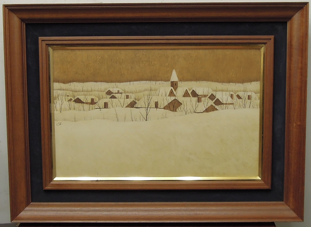 福井良之助 『雪』 [古美術こもれび] 骨董,掛軸,絵画の買取と販売,名古屋