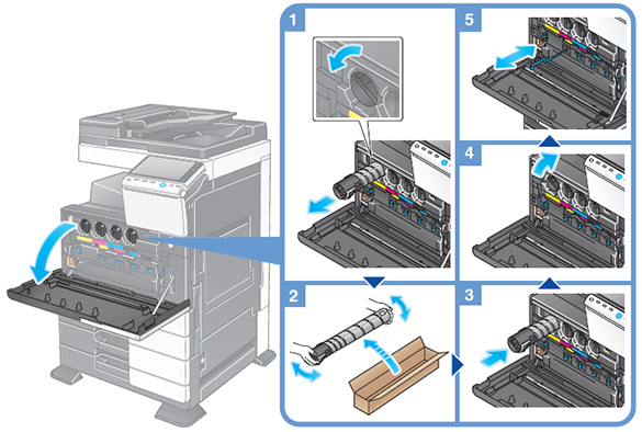 トナーカートリッジを交換したいのですが - bizhub C554 / C454 / C364