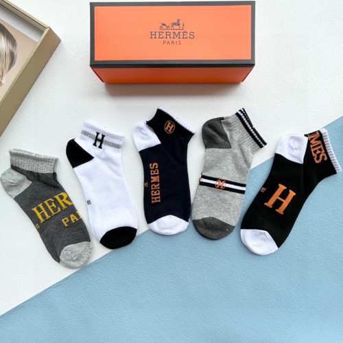 おしゃれ エルメス ソックス コピー 5足セット アンクルソックス