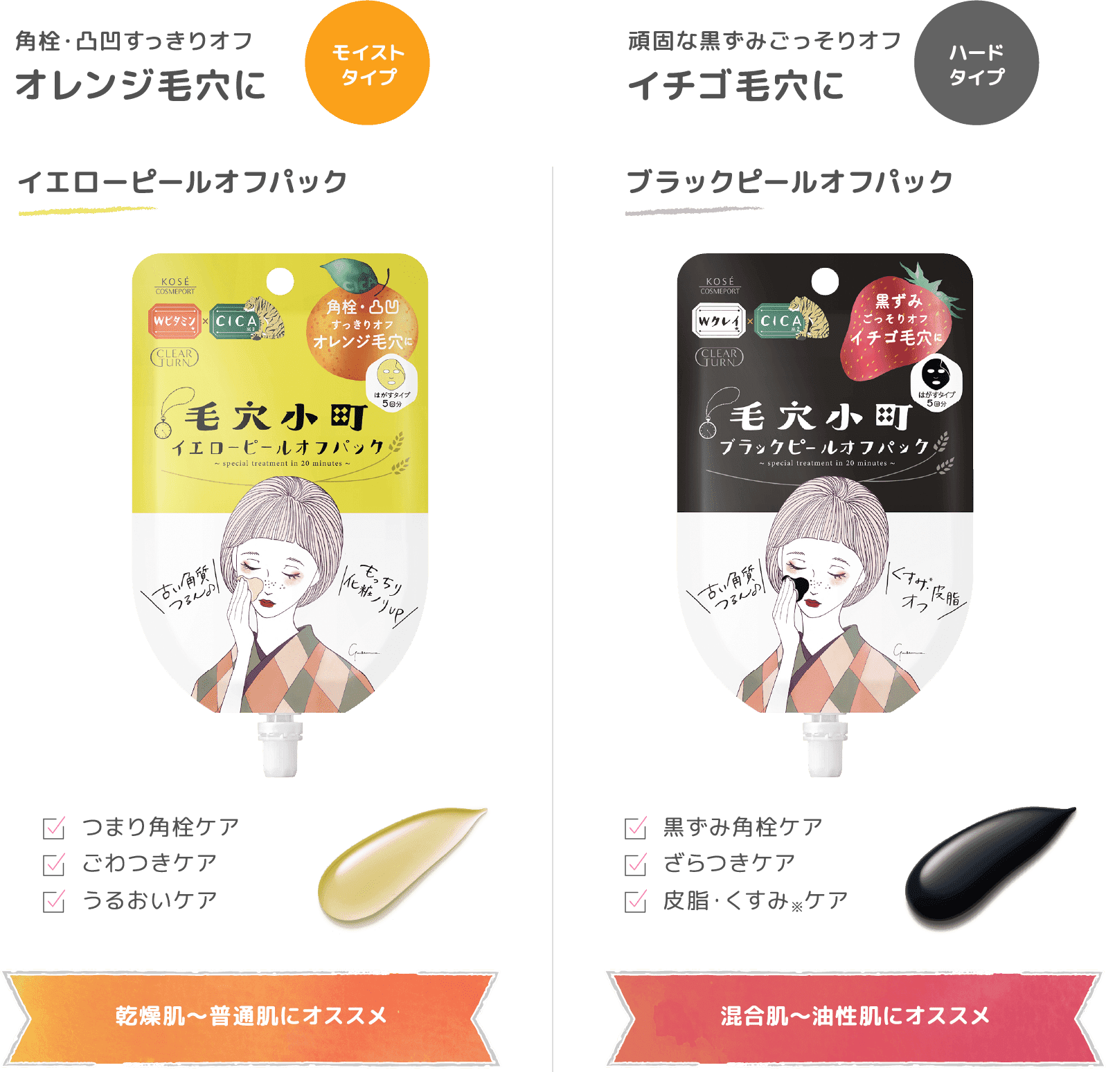 毛穴小町 イエローピールオフパック | クリアターン[CLEAR TURN]