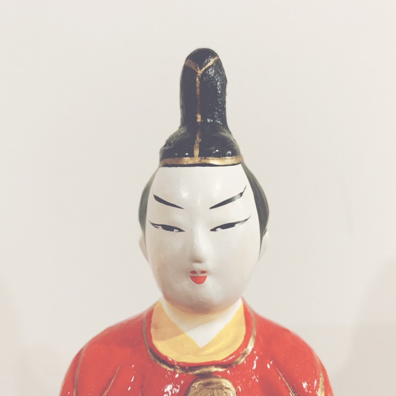 天神さまの土人形 ｜ 三次人形『綱敷天神』(縄乗天神) ｜ 広島県三次市