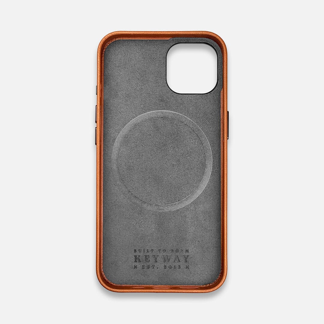 Full Leather Case - Whiskey - MagSafe iPhone 16 Plus by Keyway Designs