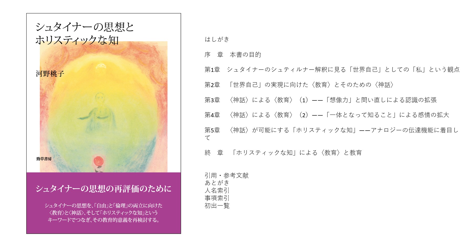 シュタイナーの思想とホリスティックな知 - 株式会社 勁草書房