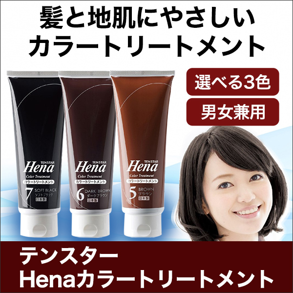 白髪用】テンスターヘナカラートリートメント髪と地肌に優しい