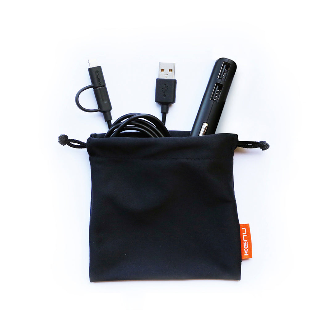 Kenu Travel Kit | Car Charger and Universal USB Cable Bundle
