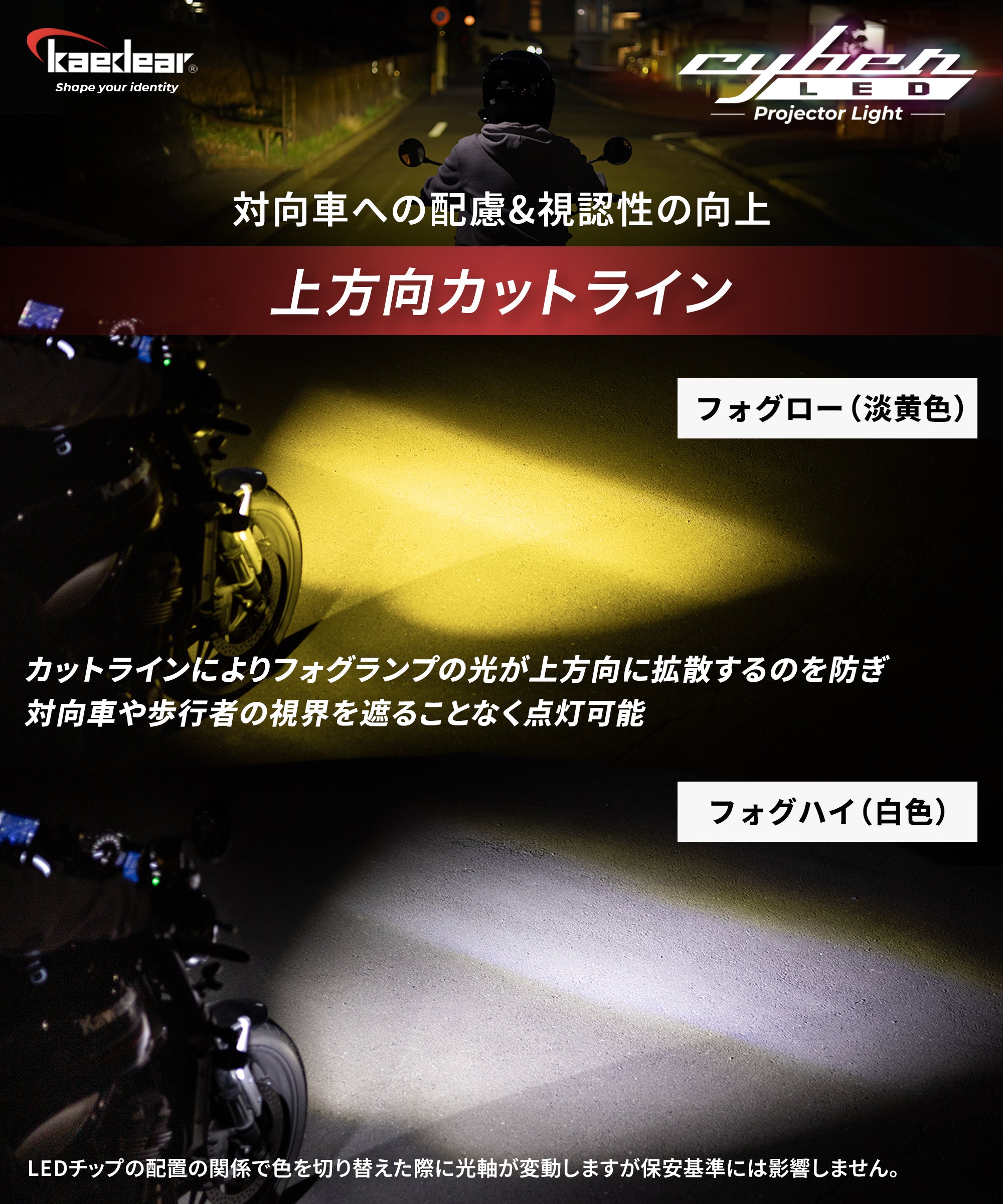 Kaedear(カエディア) Cyber LED プロジェクター ライト KDR-K11-W30