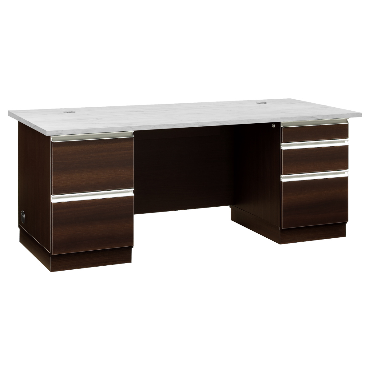 EQUTY エクティー 国産役員用両袖デスク 幅1600 奥行750 高さ714 MKG