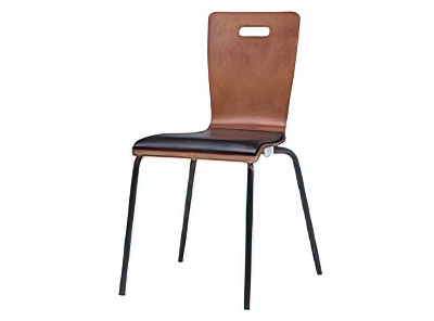 木製スタックチェア ブラック脚タイプ 幅490 奥行552 高さ800 4脚