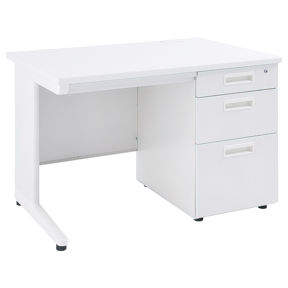 事務用ホワイト片袖机 幅1200 奥行700 高さ700 KDW-127S 通販