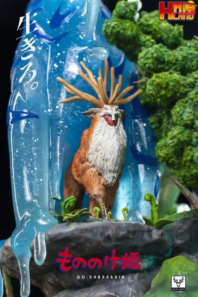 もののけ姫 ホワイト ディア スタジオもののけ姫 樹脂製スタチュー