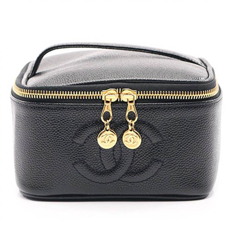 シャネル / コスメポーチ / ココマーク キャビアスキン バニティバッグ