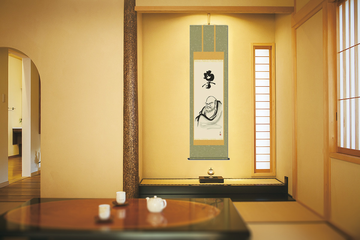 達磨 清水雲峰 尺五【全品送料無料】 日本製 達磨 - 掛け軸（掛軸