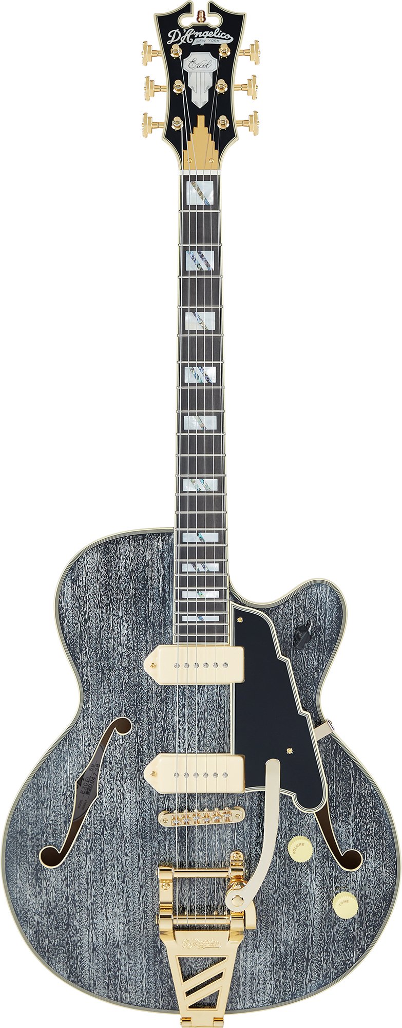 Excel 59 Shield Tremolo Black Dog | D'Angelico | 取扱いブランド