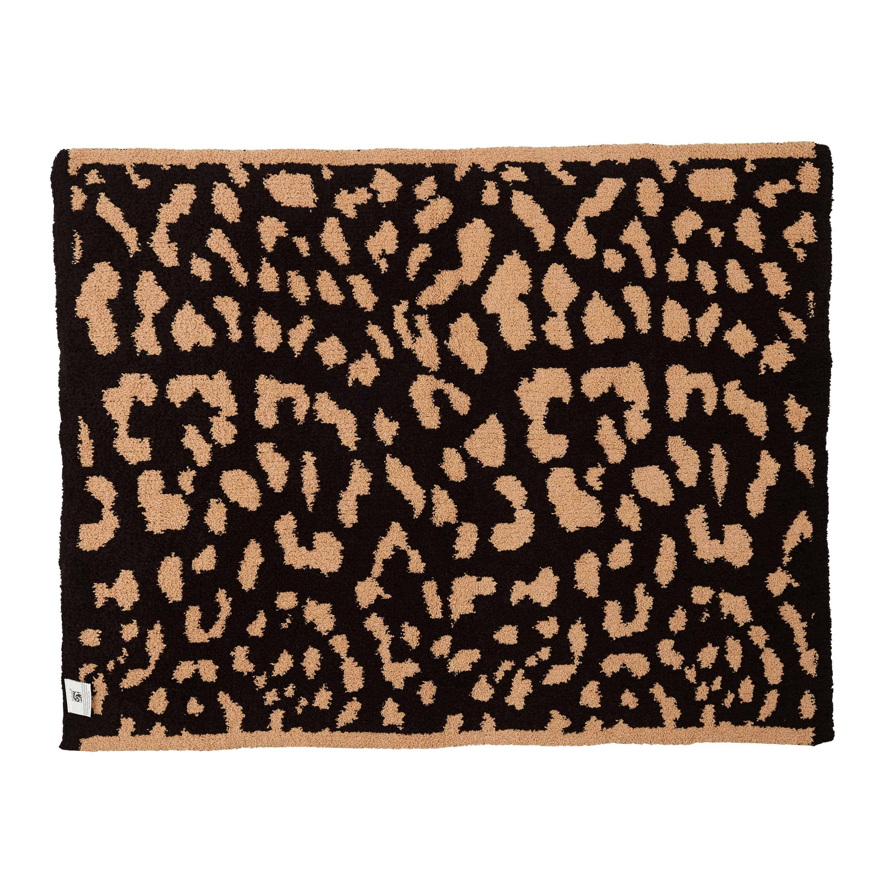 kashwere レオパード ハーフブランケット 85-110cm kashwere