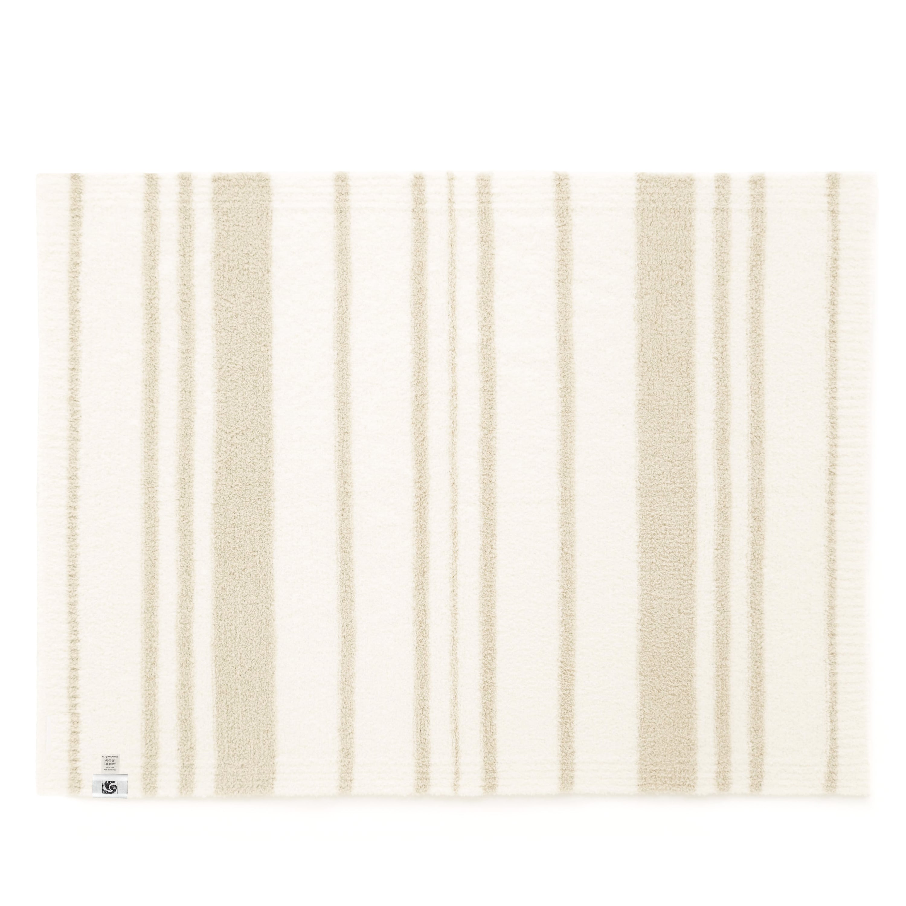HALF BLANKET / STRIPE(85×110cm creme/beige): BLANKET | kashwere
