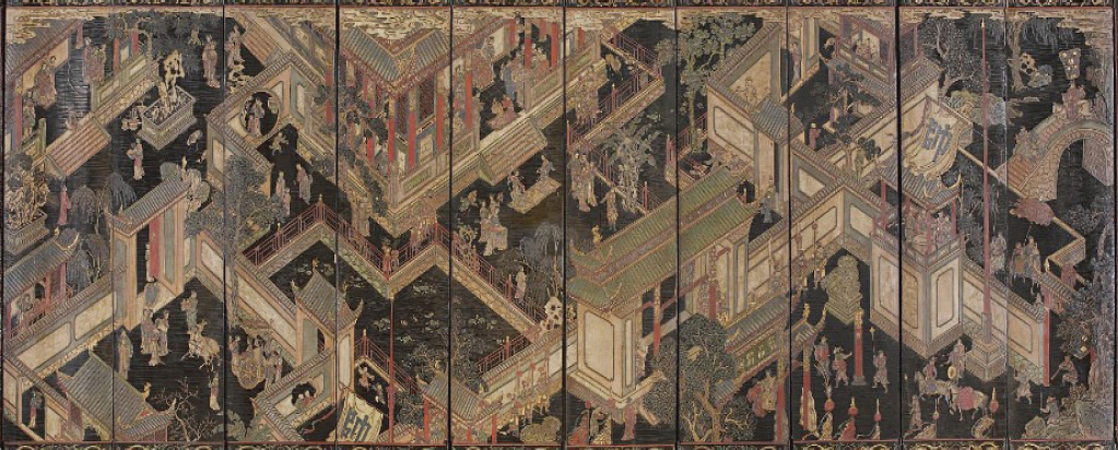 相転移/そうてんい 時空の織り物#5」堤 進 2011年制作 日本画 F4号