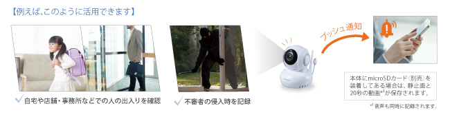 温湿度センサー付IPカメラ IPC-02TH | セキュリティ製品 - 製品情報