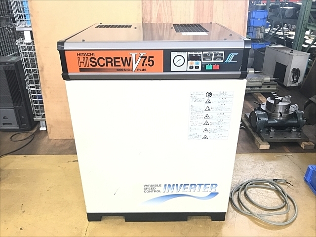 C104435 スクリューコンプレッサー 日立 OSP-7.5VAR Ⅲ | 株式会社