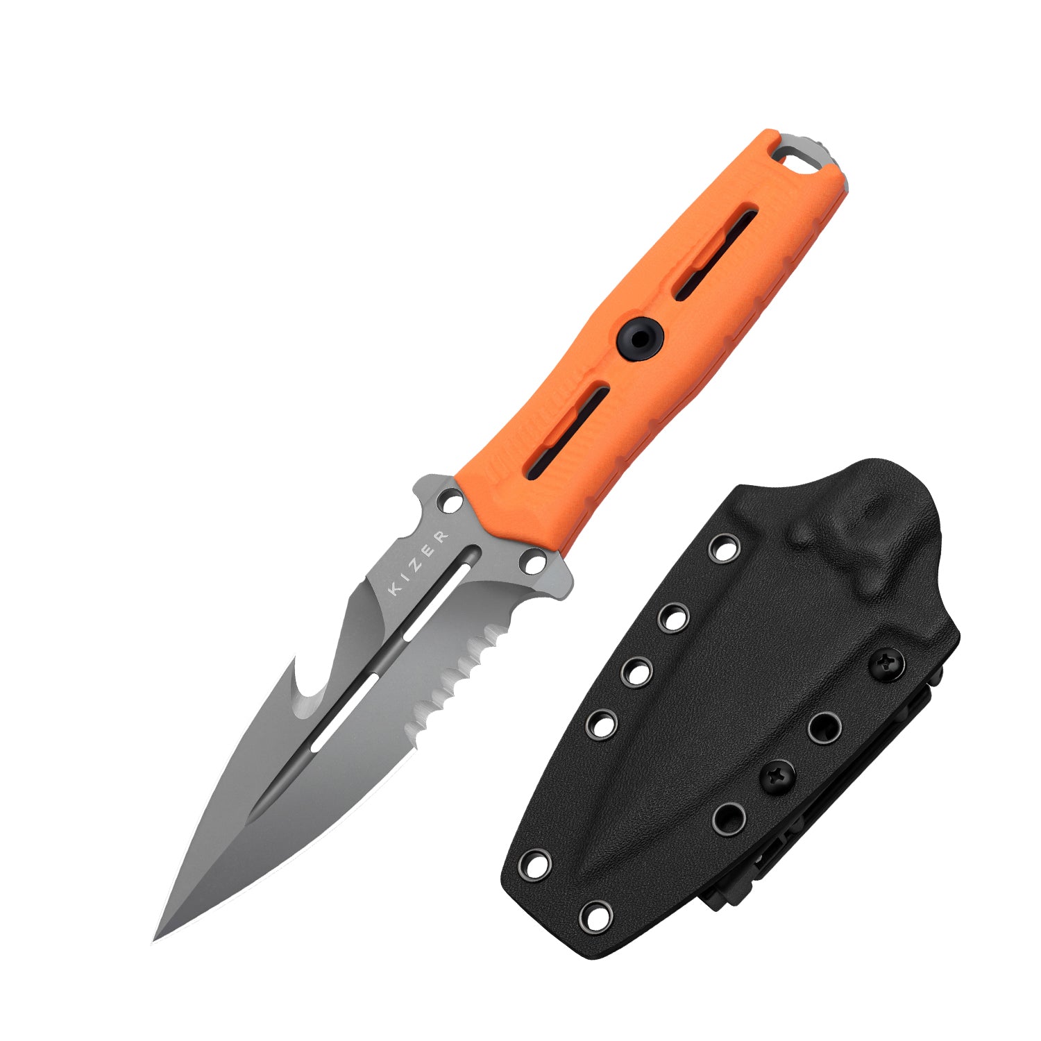 NORCROSS 4.09 inch Nitro-V Orange G10 ZX-FB01A5-Kizer