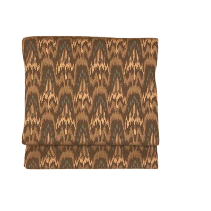 特選西陣織袋帯【織悦謹製】「名物裂有悦織、太子間道柄」お茶席や