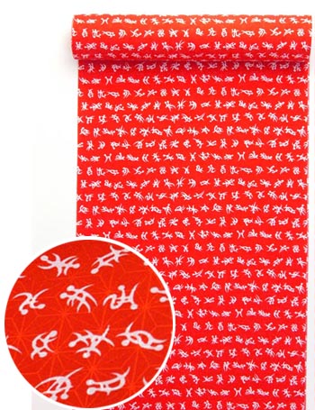 洗える長襦袢 紅(赤) 48手/四十八手