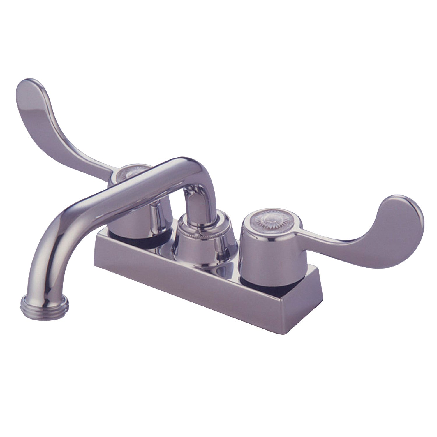 Kingston KB481 Double-Handle 2-Hole Deck Mount Laundry Faucet, Polishe