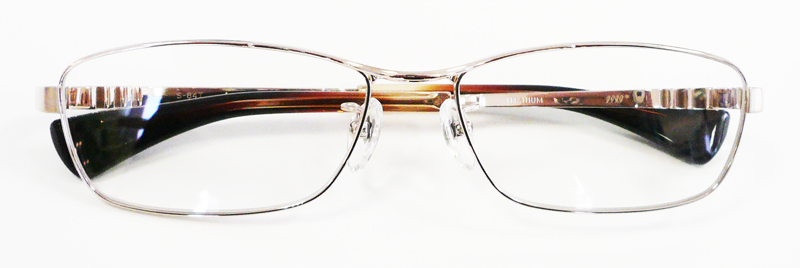 フォーナインズメガネメタルフレームS-84T カラー1 ホワイトゴールド