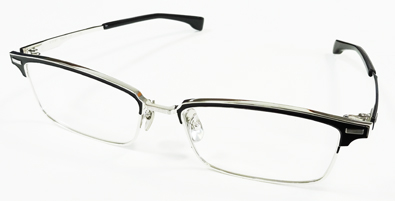 フォーナインズメガネメタルフレームS-916T カラー2 シルバー(ブラック