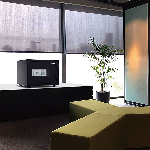 日本アイ・エス・ケイ 1時間耐火金庫 テンキー＋電子ロック錠 角2封筒