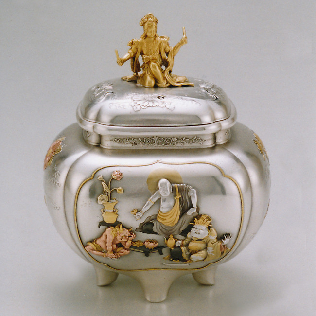 sk53-18, 奏楽天人香炉 銀香炉